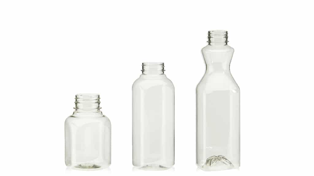 PET Plastic Beverage Bottles