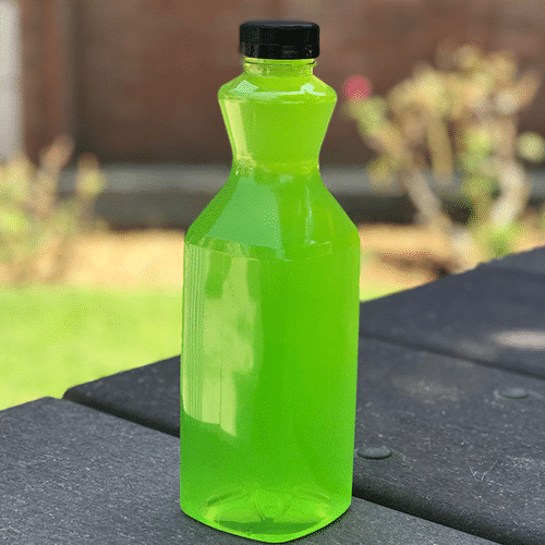 32 oz. Clear PET Plastic Tamper Evident Square Bottle, 38mm 358DBJ