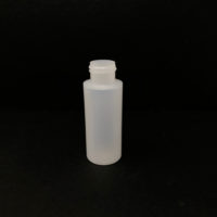 NEW Cylinder Round Ultralight HDPE Plastic Storage Bottle w/Lid 2oz White