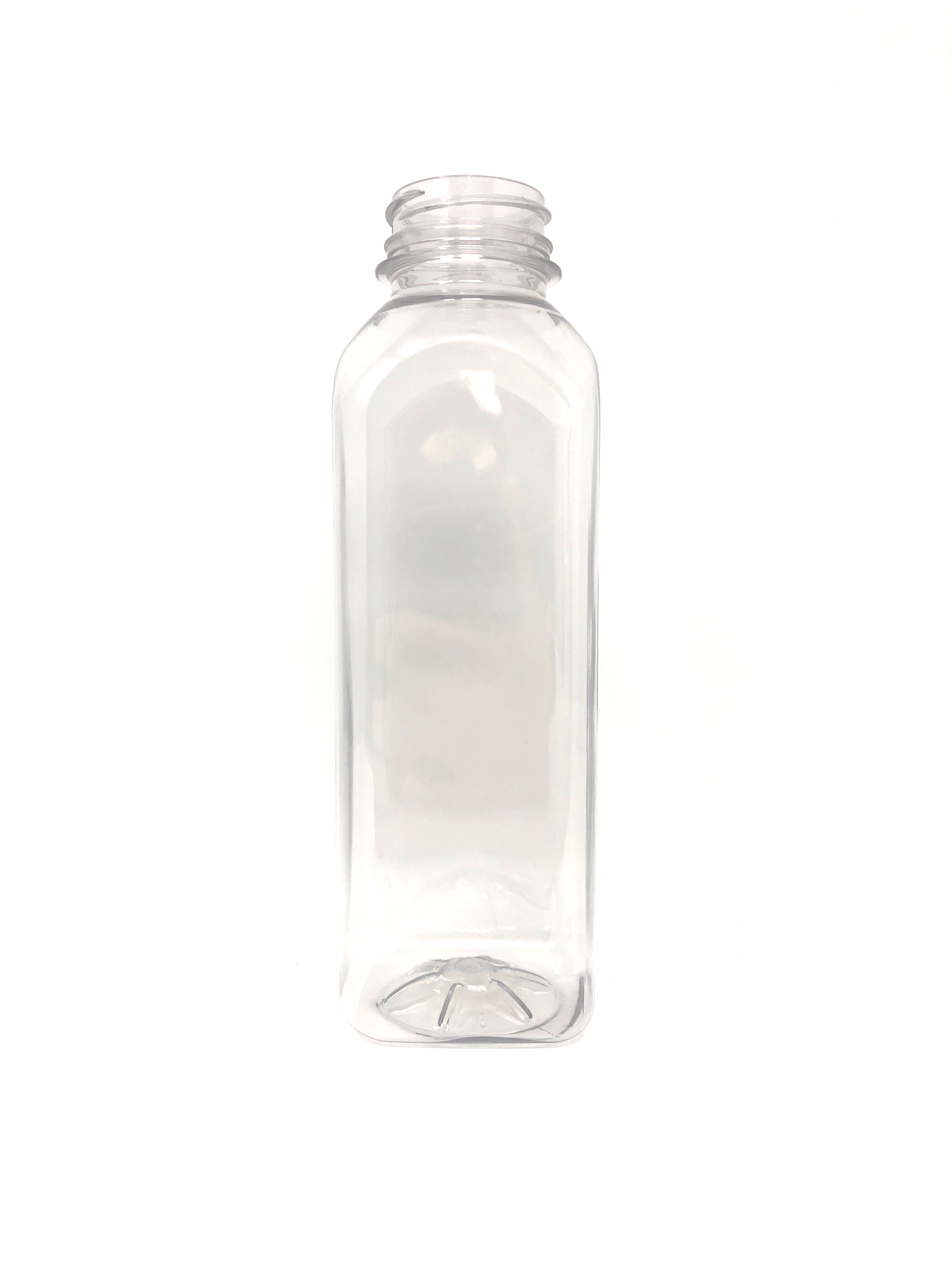 16 OZ Empty PET Plastic Juice Bottles - Pack of 35 Reusable Clear